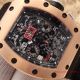 2017 Fake Richard Mille RM011 Chronograph Watch Rose Gold Case Black  rubber  (3)_th.jpg